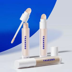 Tube de fond de teint double embout, conteneur correcteur rond, tube de gloss à lèvres avec pinceau éponge 3.8-5.5ml - Product Image 1