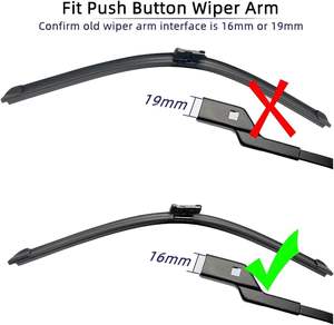 Juego de Limpiaparabrisas Delanteros para <span class=keywords><strong>Seat</strong></span> <span class=keywords><strong>Arona</strong></span> 2017-2023 2018 2019 2020 <span class=keywords><strong>2021</strong></span> 2022, Escobilla Limpiaparabrisas con Recubrimiento, 26\"+18\" - Product Image 6