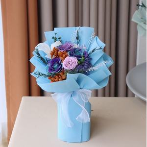 Korunmuş Çiçek Buketleri En İyi Arkadaş Doğum Günü Hediyesi Sonsuz Hediye Kutusu Kurutulmuş Bitkiler Anneler Günü Sevgililer Günü Uzun Süreli - Product Image 4