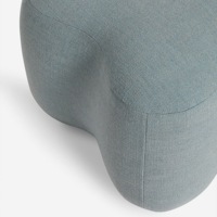 Nouveau repose-pieds de vanité de tabouret de pouf de petit tissu de forme spéciale élégante