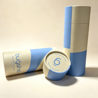 Emballage en tube de papier pour thé biodégradable et recyclable avec étiquetage personnalisé, laminage mat et bord roulé
