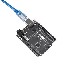 Controlador ELEGOO para R3 Education & Maker Board Core_m con 32 KB de RAM, Cable USB y Compatibilidad IDE
