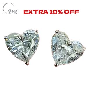 UM Jewelry 925 <b>Solid</b> <b>Silver</b> Zircon Stud Earrings Unisex for Daily Wear & Party Wedding Anniversary Gift - Product Image 1