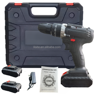 Cordless <strong>Power</strong> Drill Set Keyless Chuck Lithium Battery for Wood Industrial DIY Metal Steel Applications Rotary Hammer Drill Type - Product Image 2