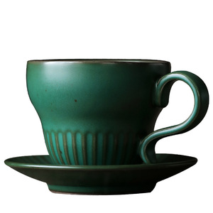 Ceramic Retro Coffee <b>Cup</b> 210ml Matte Finish For Afternoon <b>Tea</b> <b>Set</b> - Product Image 5