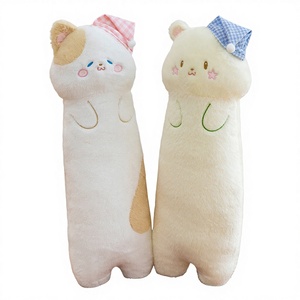 Nuevo Cojín de Peluche de Gato Tricolor con Forma de Estrella y Oso, Relleno de Algodón PP Suave, Juguete de Peluche para Niños, Regalo para Dormir - Product Image 1
