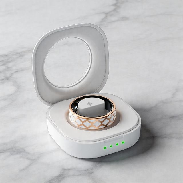 Health Fitness Tracker Smart Ring IP68 Waterproof Heart Rate SpO2 Monitor Sleep Analysis Activity Wearable Magnetic Charge