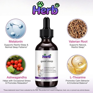 OEM/ODM ผลิตภัณฑ์เสริมอาหารสำหรับสัตว์เลี้ยงแบบหยดสำหรับสุนัข แบรนด์ส่วนตัว เมลาโทนินชนิดน้ำ ช่วยให้นอนหลับดีขึ้น ปรับปรุงคุณภาพการนอนหลับ - Product Image 2