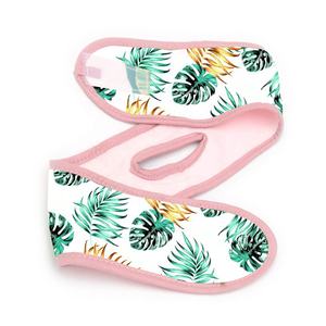 Custom Print Microfiber Fluwelen Schoonheid Huidverzorging Salon Make-Up Cosmetische Gezicht Wassen Spa Hoofdband Met Paardenstaart Gat - Product Image 1