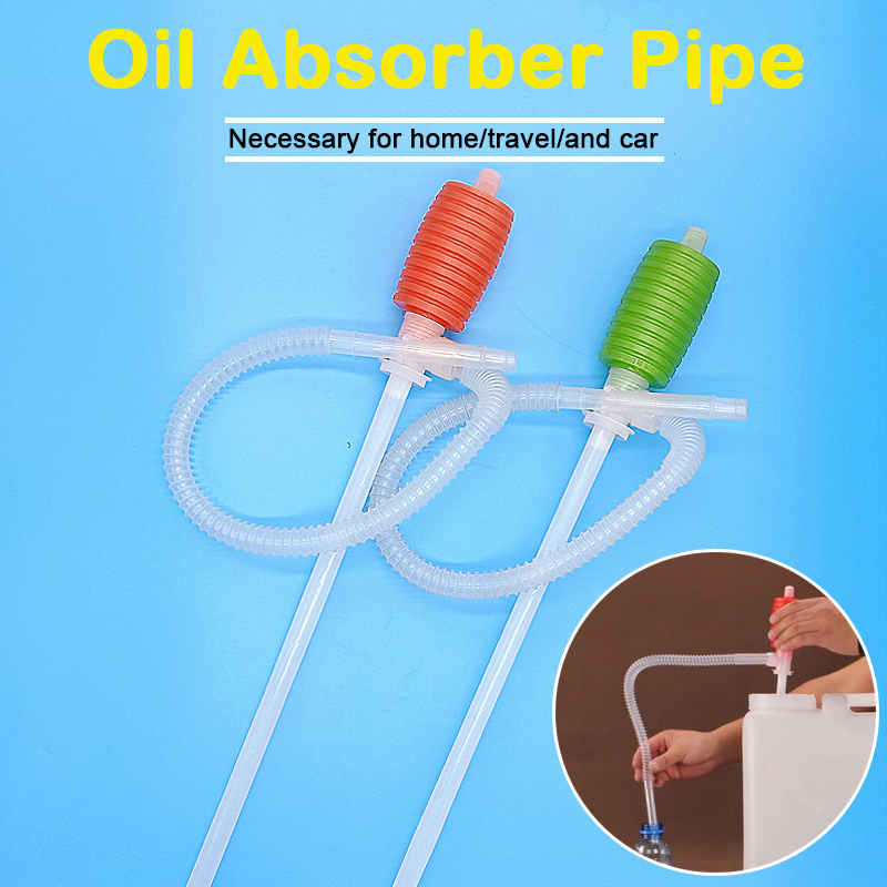Manual Oil Transfer Pump - 5L/min Portable Siphon For Fuel And Fluids