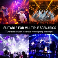 AIDLIN Pixel Strobe Light 1296 LED RGB 5050 SMD 300W Adressable DMX512 Ra90 Éclairage de Scène en Alliage d'Aluminium pour Clubs et Fêtes