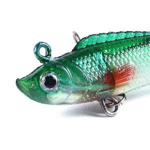 Appât souple en plomb pour la pêche, leurre pour attraper des poissons, nageur, disponible en cinq couleurs, 7CM, vente en gros - Product Image 3
