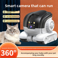 Jouet interactif pour animaux de compagnie avec caméra laser télécommandée par application intelligente, robot compagnon pour animaux de compagnie avec caméra HD 1080P, laser pour chats et chiens, vision nocturne