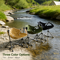 Chaise à bascule pliante moderne pour le camping, légère, avec siège large, inclinable à 160°, pour pique-nique en extérieur, en tissu Oxford 600D, avec structure en acier, rapide à monter