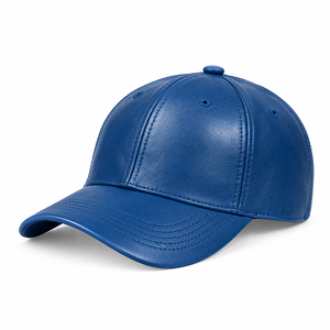 Professional Custom PU Leather Caps Baseball <b>Hats</b> Adjustable Snapback Premium Flat Brim Vintage Streetwear 6-Panel Embossed - Product Image 6
