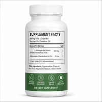 Capsules de Complexe Anti-Stress à l'Ashwagandha Marque Blanche OEM – Équilibre du Cortisol, Apaisement de l'Humeur, Soutien au Sommeil, Supplément Adaptogène
