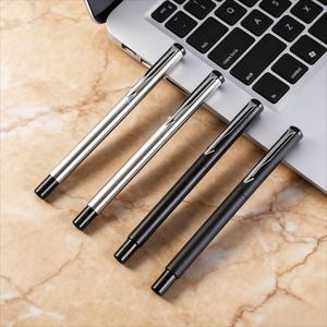 Luxury Metal Ballpoint <b>Pen</b> with logo Personalized <b>Silver</b> Metal <b>Pens</b> Business Signature Metal <b>Pen</b> Black Custom Corporate Gifts - Product Image 2