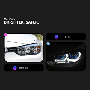 Brand New Led Đèn Pha & bật tín hiệu ánh sáng màu xanh Spoon lens lần lượt tín hiệu cho 12-19 BMW F30 F35 - Product Image 3