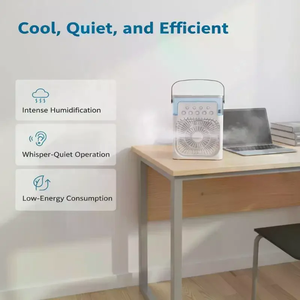 Nouveau ventilateur 3 en 1, climatiseur d'air domestique, petit refroidisseur d'air, lumière LED nocturne, humidificateur portable, ventilateur de réglage de l'air, ventilateur pour le bureau et la maison - Product Image 4