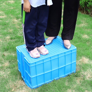 Rectangular Plastic <b>Storage</b> <b>Box</b> 700mm With Lid <b>Stackable</b> For Toys Clothing HDPE Injection Molding - Product Image 3