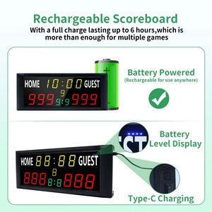 Marcador Digital Electrónico Recargable GANXIN, <span class=keywords><strong>Contador</strong></span> <span class=keywords><strong>de</strong></span> Puntos Portátil para Juegos como Cornhole, Golf, Pádel y Deportes con Múltiples Pelotas - Product Image 3