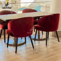 Ensemble de meubles de restaurant commercial moderne sur mesure en marbre pour la restauration et l'hôtellerie, solution clé en main