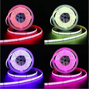 ไฟแถบ LED สำหรับติดเพดาน PCB ขนาด 12 มม. สีขาว ขายส่ง ไฟแถบ LED RGB 784 ดวง ไฟแถบ LED RGB 24V 100lm 18w/M 5m ไฟแถบ LED RGB แบบ COB - Product Image 1