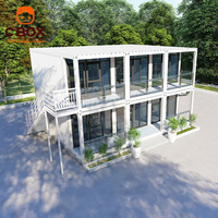 Centre de réception de bureau à 2 étages Cbox, maison modulaire démontable en kit, bâtiment conteneur modulaire