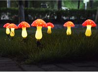 Guirlande lumineuse LED solaire en forme de champignon, étanche IP65, pour jardin extérieur, chemin, paysage, décoration de Noël et de fêtes
