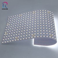 Panneau lumineux LED flexible Raymates, éclairage de vente au détail, guirlandes lumineuses en cuivre, 500x238mm, CCT réglable, LED dimmable, installation facile