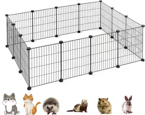 Dog Pen Extra Large Indoor Outdoor Dog Fence Playpen Exercise Pen Dog Crate Cage Kennel Portable Pet Playpen