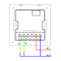 Nouvel interrupteur à bouton rotatif avec relais 3 voies, passerelle d'interrupteur intelligent pour éclairage avec application mobile Tuya, contrôle par interrupteur et contrôle par écran