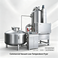 Friteuse à vide basse température REALDOT pour la production de chips de fruits et légumes, de fruits de mer et de snacks croustillants en usine de transformation alimentaire