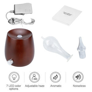 Diffuseur d'arômes en verre à grain de bois YX-KXY007, humidificateur sans brouillard alimenté par USB, 30ml, pour la maison, le bureau et la chambre à coucher - Product Image 3