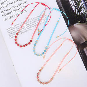 Bracelet de perles de rocaille tissé à la main pour femmes <span class=keywords><strong>pierre</strong></span> naturelle 2mm <span class=keywords><strong>Miyuki</strong></span> Bracelet cadeaux - Product Image 4