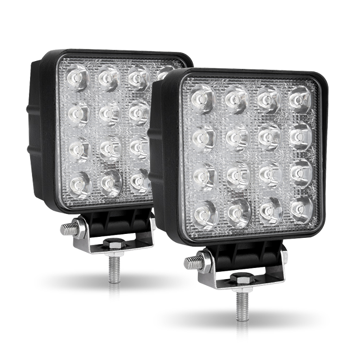 RCJ 48W LED Work Light 12V/24V Spot Beam for Offroad 6500K Color Temperature New Condition for Truck SUV Car Accessories