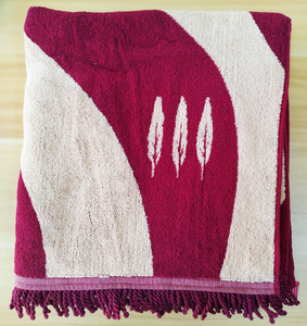 SHIQI <strong>Oversized</strong> Heavy Weight Woven Jacquard <strong>Beach</strong> <strong>Towels</strong> 100% Cotton Highly Absorbent Bath <strong>Beach</strong> <strong>Towel</strong> - Product Image 4