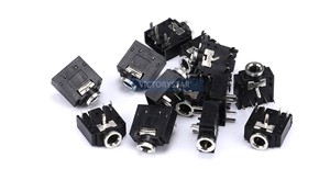 Stereo Audio <strong>Socket</strong> Dual Channel <strong>Socket</strong> with NutM Stereo - Product Image 4