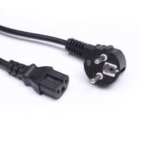 Cordon d'alimentation CA de haute qualité, norme VDE, connecteur européen 3 broches, 16A 250V, prise Schuko EU C15, appareil électroménager