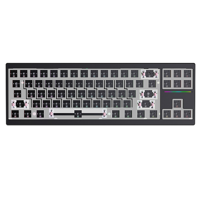AL70 Wireless 3 Mode Mechanical Keyboard CNC Aluminum Quick Removal Design Hot Swap Gasket RGB Gaming Keyboard and Kit