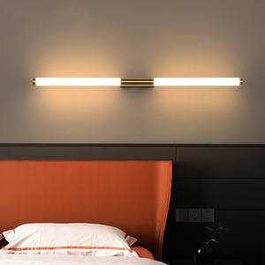 Lampu Dinding LED Desain Tangga Koridor Bentuk Tabung Panjang untuk Kamar Tidur Kamar Mandi Cermin Ruang Tamu Dipasang di Dinding Depan-untuk Kontrak - Product Image 4