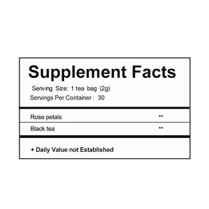 Mélange de thé noir infusé aux pétales de rose OEM, thé santé, 30 sachets de thé de 2g chacun, boîte - Product Image 2