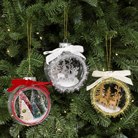 LANTINGXU – Fournisseur d'usine – Boule transparente de 10 cm – Pendentif de Noël – Décoration de sapin de Noël moderne et populaire de haute qualité