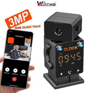 Wistino 3MP nhỏ CCTV Máy ảnh Mini <span class=keywords><strong>Camera</strong></span> một cú nhấp chuột nói chuyện tầm nhìn ban đêm đầy đủ màu sắc thông minh Wifi máy ảnh an ninh 2.4 Gam - Product Image 1