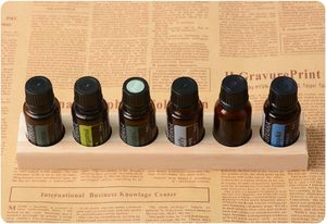 Yukmin, organizador de almacenamiento de exhibición de aceite esencial de madera, estante de madera de <span class=keywords><strong>pino</strong></span> con capacidad para 6 botellas de aromaterapia, estante de regalo Ideal - Product Image 6