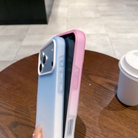 Coque de téléphone tendance 2-en-1 effet dégradé en gelée, protection pour iPhone 17 Air, 13, 12, 15, 14, 16, et accessoires pour 17 Pro Max – Vente Flash