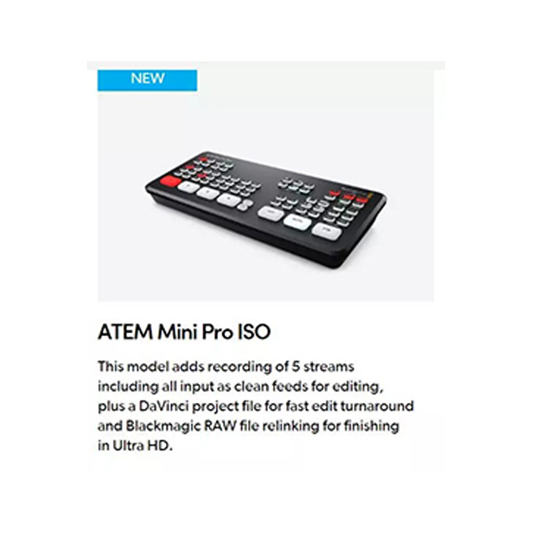 Blackmagic ATEM Mini Pro - Versatile Live Stream Switcher