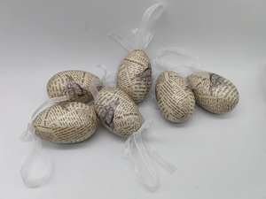 معلقة 6 بيضة عيد الفصح بنمط صحيفة ، 6 في صندوق - Product Image 2