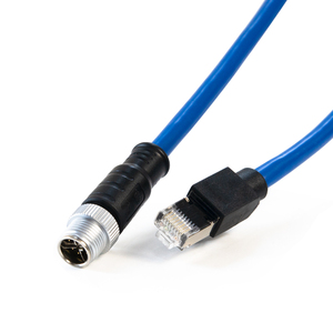Câble Ethernet M12 X-Coded 8 pôles vers <span class=keywords><strong>RJ45</strong></span> pour applications industrielles, Cat5e, cuivre pur, SFTP blindé, <span class=keywords><strong>10</strong></span> <span class=keywords><strong>Gbps</strong></span> – Vente Flash - Product Image 2