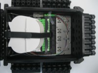Caja de empalme de fibra óptica para exteriores FTTX, impermeable IP68 (8/12/24/48/96) núcleos, caja de distribución y empalme de cable de fibra óptica